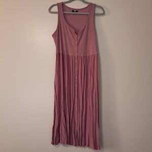 Frye Midi Button Front Sleeveless Dress